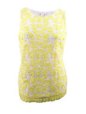 Charter Club Womens Lace Front Tank Top
